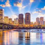 Richmond,,Virginia,,Usa,Downtown,Skyline,On,The,James,River.