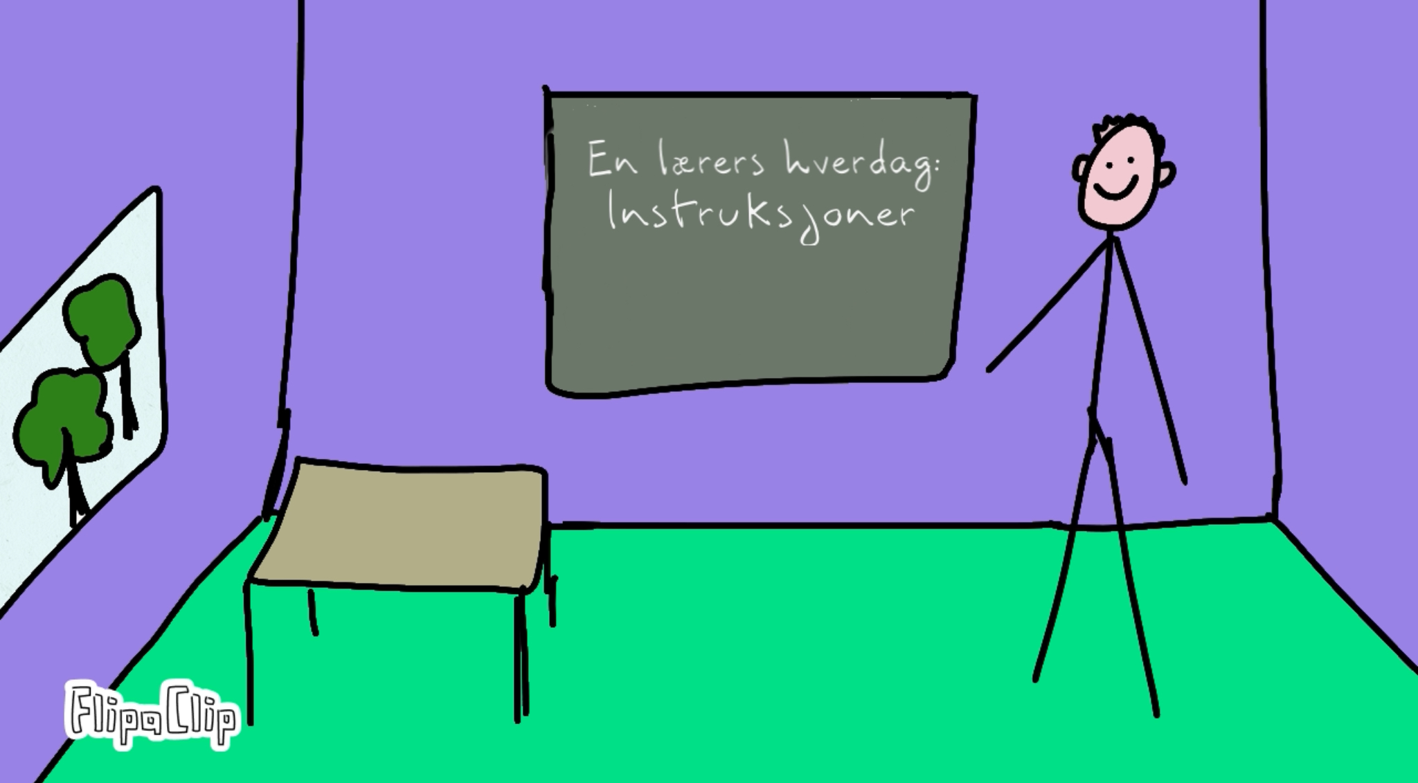 En lærers hverdag: instruksjoner